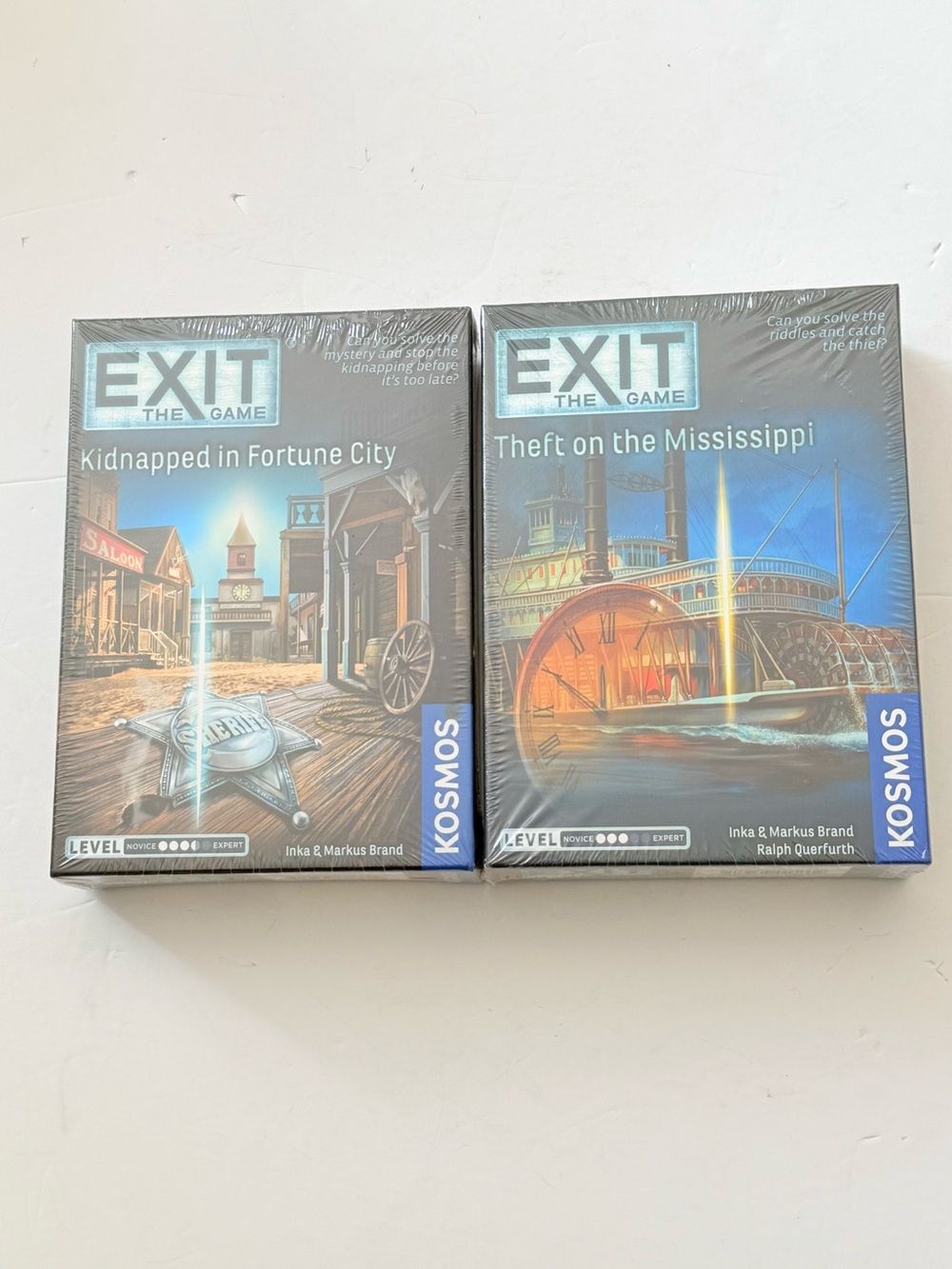 Exit Game: Theft on the Mississippi & Kidnapped in Fortune City NEW Escape Room